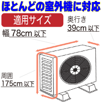 遮熱で節電「エアコン室外機用カバー」■3枚セット